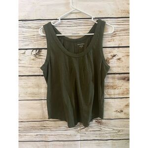 Banana Republic green cozy slub tank medium